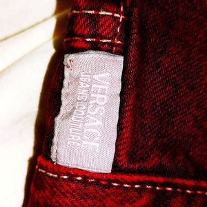 Dark Red Versace Jeans Couture